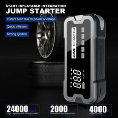 Portable 4 in 1 Car Jump Starter & Air Pump