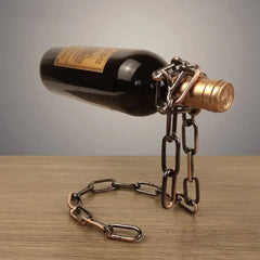 Magic Iron Chain Wine Bottle Holder