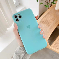 Candy Color Love Heart Case